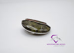 Tall Oval Dragon Jasper Pendant
