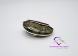 Tall Oval Dragon Jasper Pendant