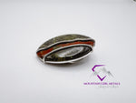 Tall Oval Dragon Jasper Pendant