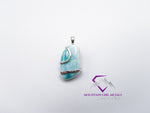 Unique Shaped Larimar Pendant