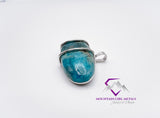 Wide Oval Apatite Pendant