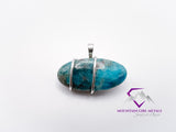 Wide Oval Apatite Pendant
