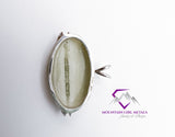 Wide Oval Serpentine Pendant
