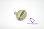 Wide Oval Serpentine Pendant
