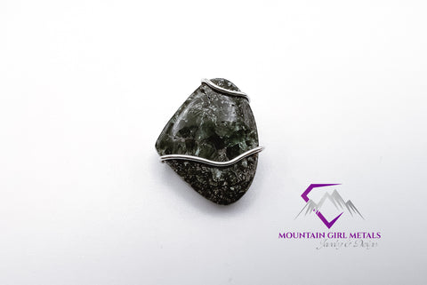 Triangular Seraphinite Pendant