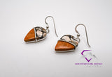 Maligano Jasper Pear Dangle Earrings
