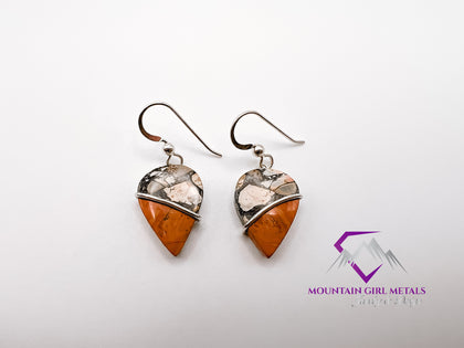 Maligano Jasper Pear Dangle Earrings