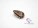 Pear Plume Agate Pendant