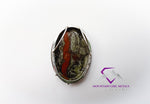 Tall Oval Dragon Jasper Pendant