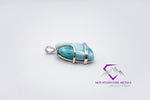 Unique Shaped Larimar Pendant
