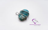 Wide Oval Apatite Pendant
