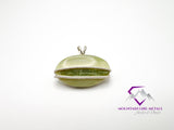 Wide Oval Serpentine Pendant