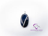 Tall Oval Lapis Pendant