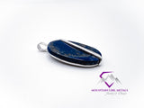 Tall Oval Lapis Pendant