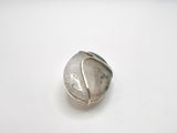 Wide Oval White Tree Moss Agate Pendant