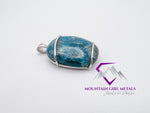 Rounded Rectangular Apatite Pendant