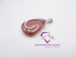 Pear Rhodonite Pendant