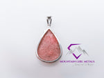 Pear Rhodonite Pendant