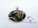 Wide Oval Dragon Jasper Pendant