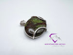 Wide Oval Dragon Jasper Pendant