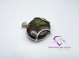 Wide Oval Dragon Jasper Pendant