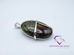 Upright Oval Dragon Jasper Pendant