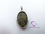 Upright Oval Dragon Jasper Pendant