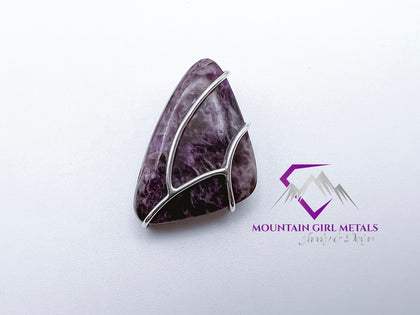 Right Angle Charoite Pendant