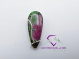 Teardrop Ruby Zoisite Pendant