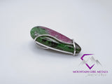 Teardrop Ruby Zoisite Pendant