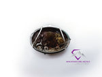 Oval Plume Agate Pendant Handmade