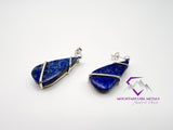 Teardrop Dangle Lapis Earrings