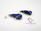 Teardrop Dangle Lapis Earrings