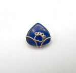 Pawprint Lapis Pear Pendant