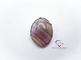 Oval Banded Fluorite Pendant