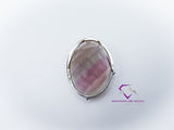 Oval Banded Fluorite Pendant