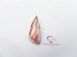 Tall Triangle Rhodochrosite Pendant