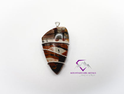 Indian Painted Rock Pendant