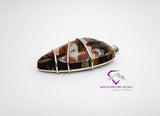 Indian Painted Rock Pendant