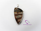 Indian Painted Rock Pendant