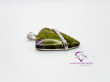 Shield Serpentine Stichtite Pendant