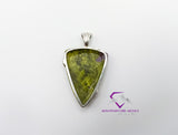 Shield Serpentine Stichtite Pendant