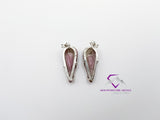 Teardrop Purple Spiny Oyster Stud Earrings