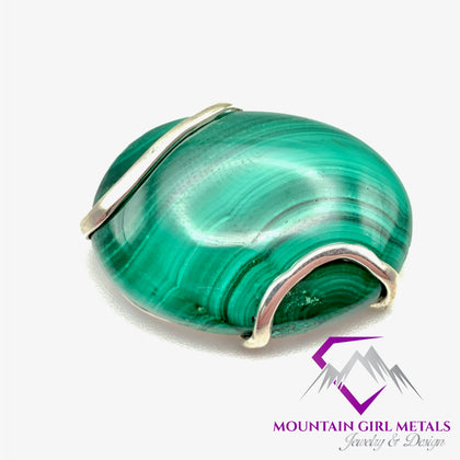 Oval Malachite Pendant Cloud