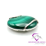 Oval Malachite Pendant Cloud