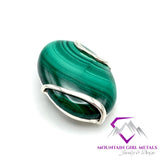 Oval Malachite Pendant Cloud